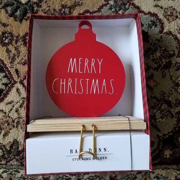 Nwt Rae Dunn Merry Christmas Stocking Holder